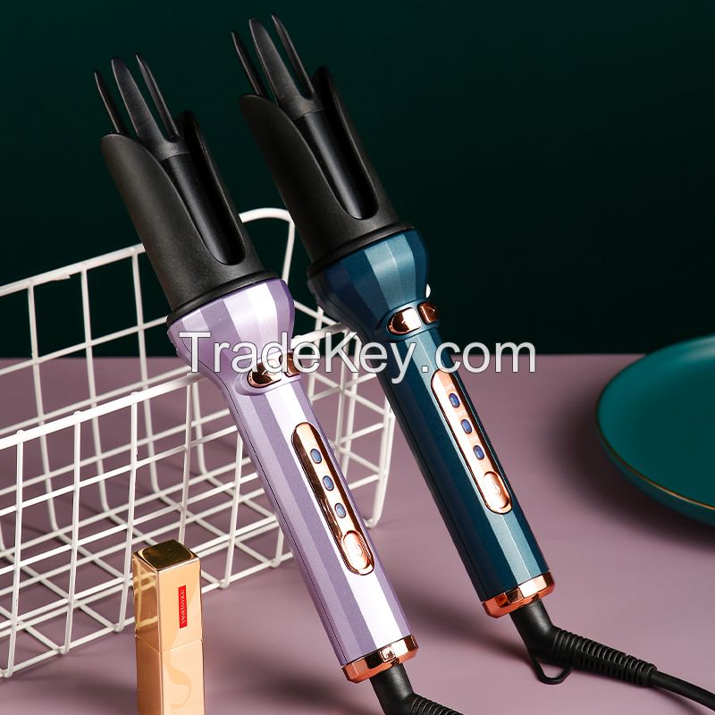 New design automatic hair curler with comb 3 heat setting constant temperature fast heating hair styling curle