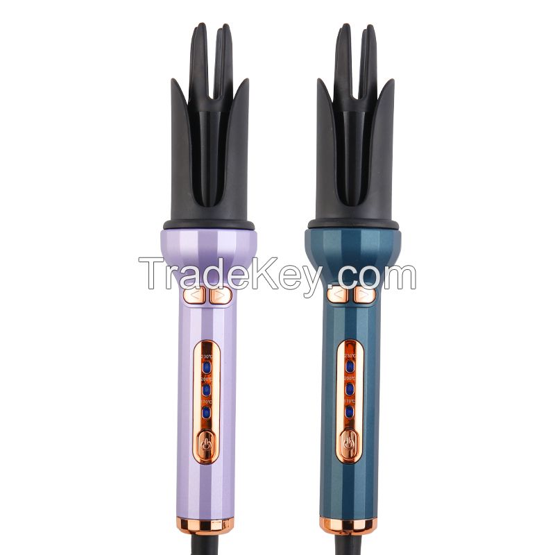 New design automatic hair curler with comb 3 heat setting constant temperature fast heating hair styling curle