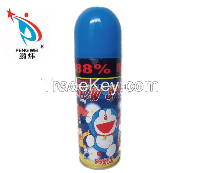 Hot sale party favors doraemon snow spray for christmas celebration