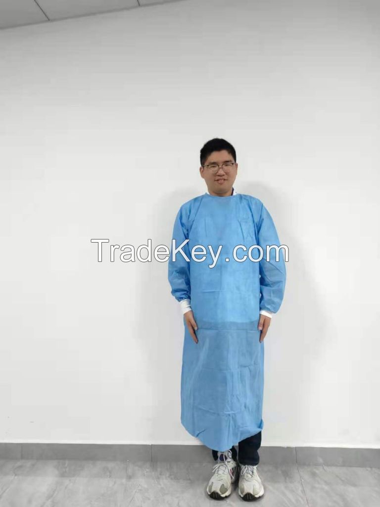 isolation gown sms pp pe non woven isolation gown