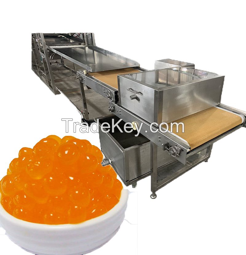 Depositing popping boba pearls machine vinegar alcohol filling ball making machine