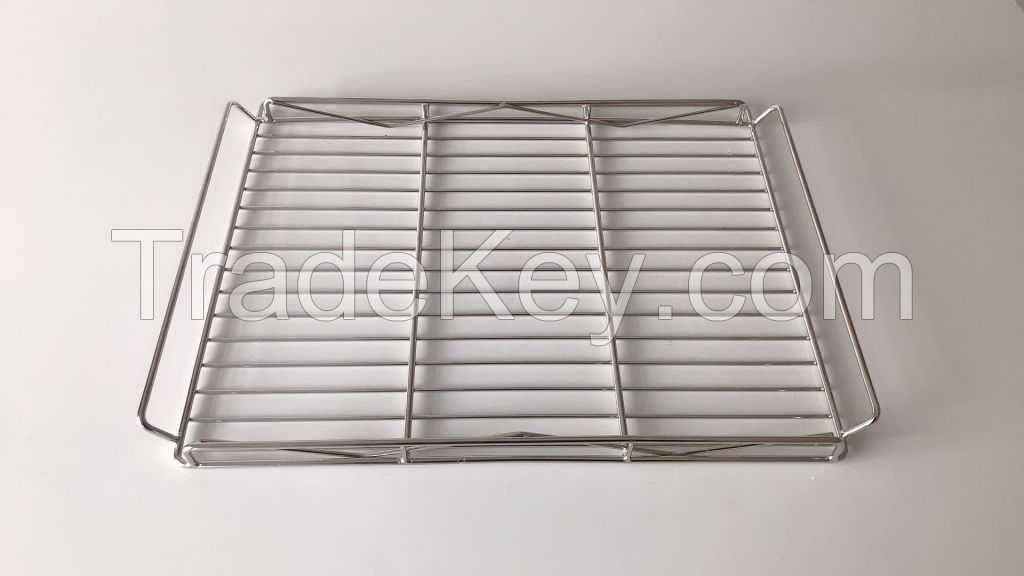 Chrome wire shelf for freezer cabinet