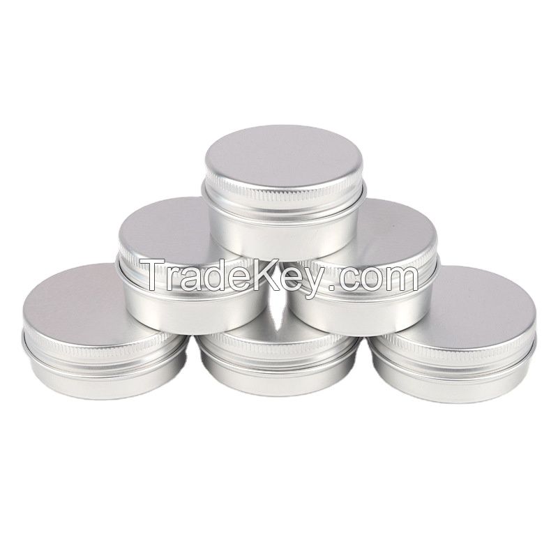 High quality Multi-Size Aluminium Tin Candy/Screw/Cosmetic Storage Customized Aluminium can Container Jar Cosmetic packaging