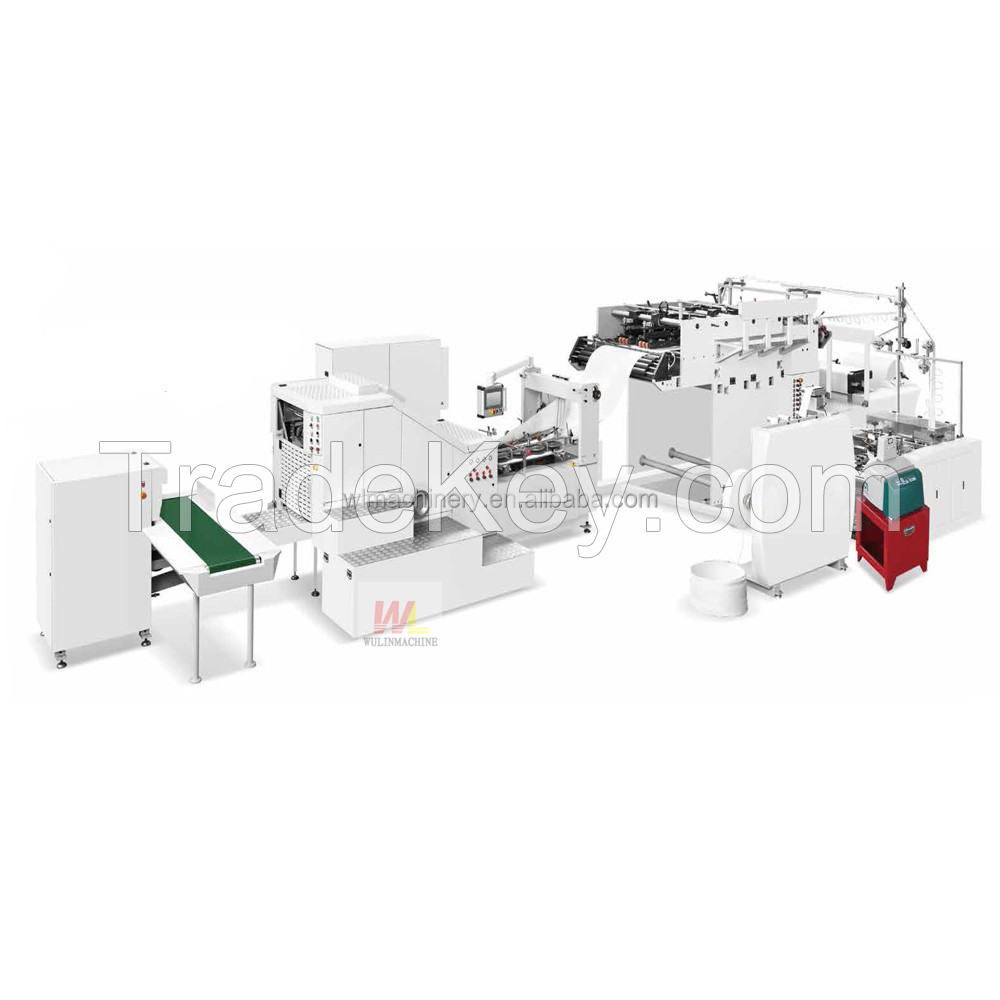 Automatic With Flat Handle Inline Shopping Paper Bag Machine