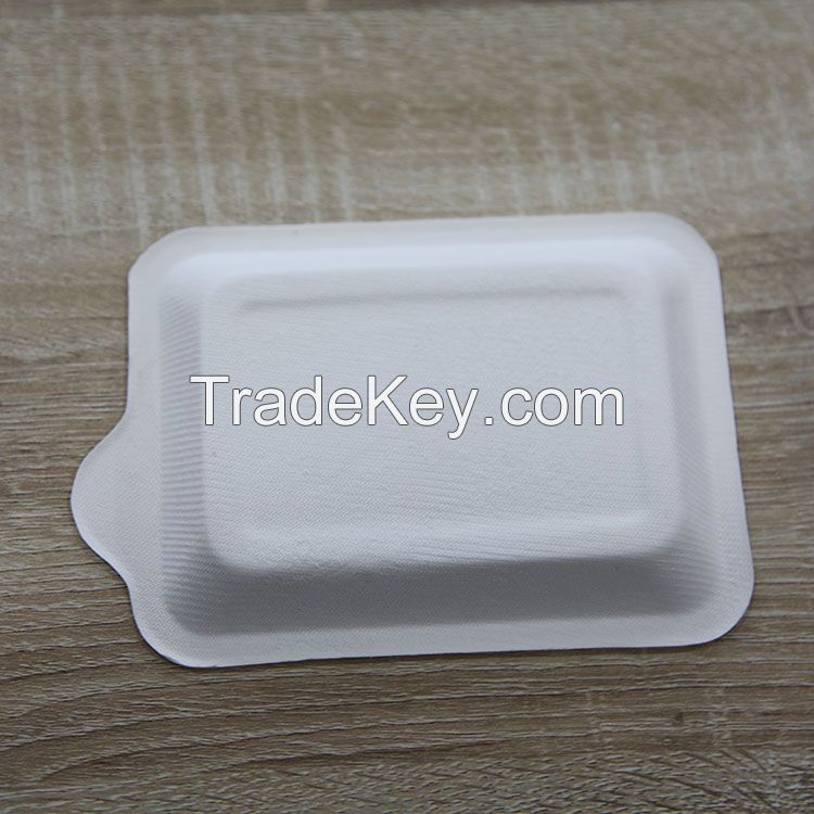 Wholesale disposable dessert tray fruit tray biodegradable cake tray