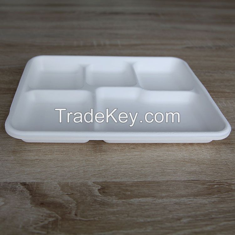 Biodegradable Food Packaging Tray Disposable Product Trays for Restaurants