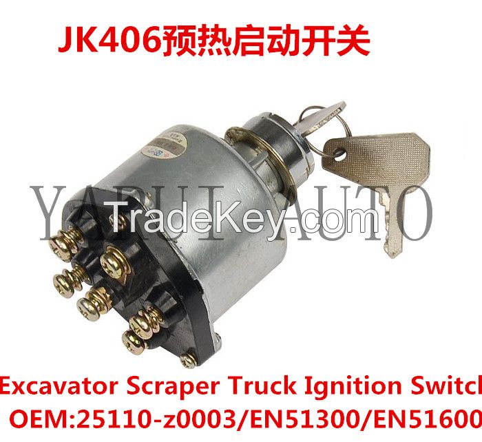 IGNITION SWITCH FOR ISUZU BUS TRUCK EXCAVATOR