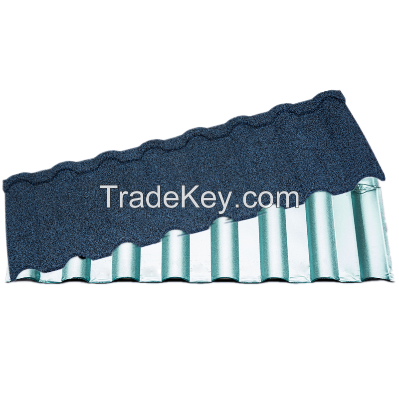 Fire insulation color waved Milano metal roofing sheet tiles for shed