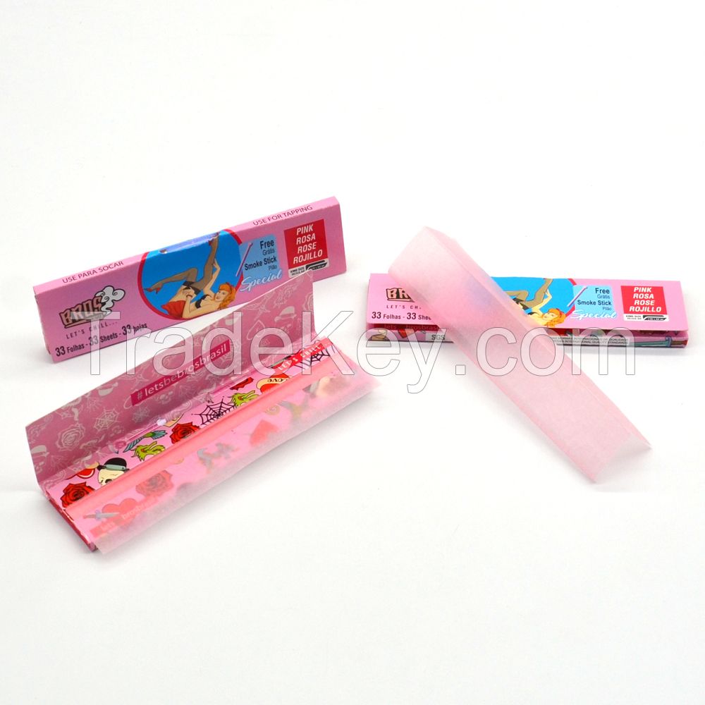 customized raw bamboo smoking rolling paper 