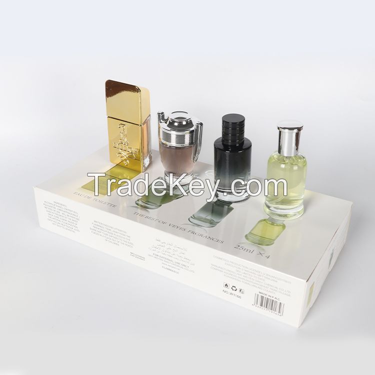 Factory Manufacture Men Perfume Custom OEM Gift Set Perfume 25ml *4 PC