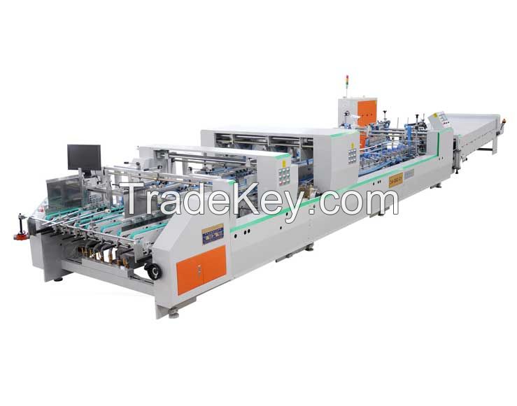 High-speed automatic folder and gluer