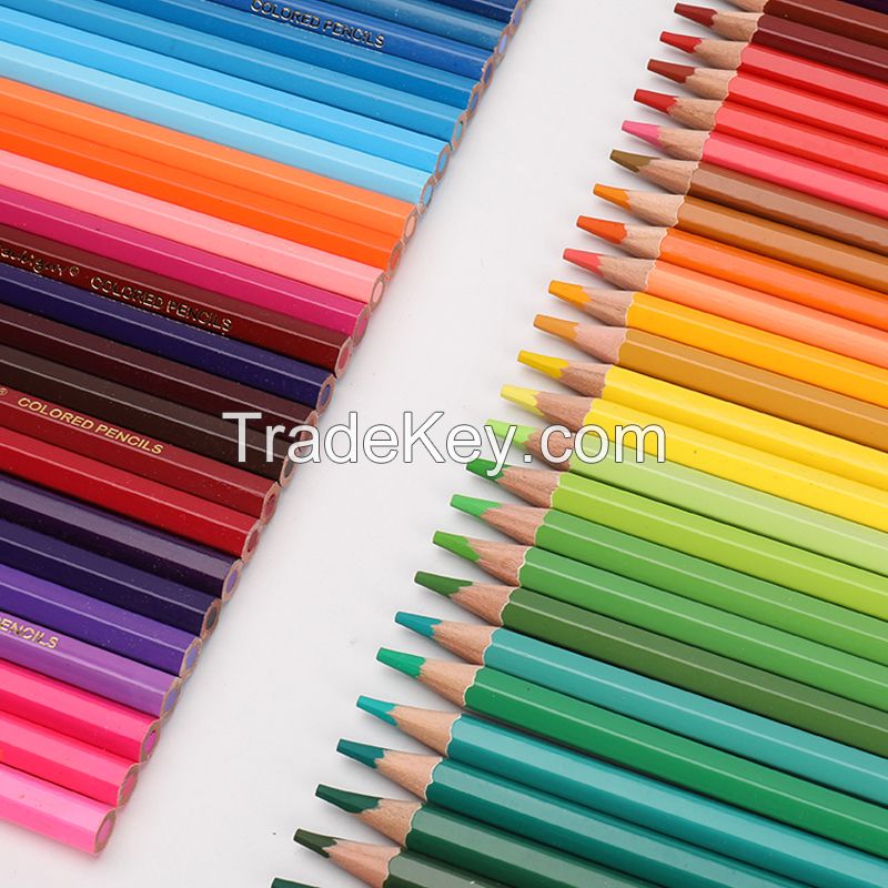  wholesale Oily color pencil Wooden Colour Pencils For Kids, 36 48 72 colored pencils with Paper Box