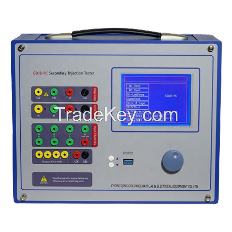 High Accuracy Secondary Current Injection Intelligent Testing Instrument,Power System Protection Relay Tester