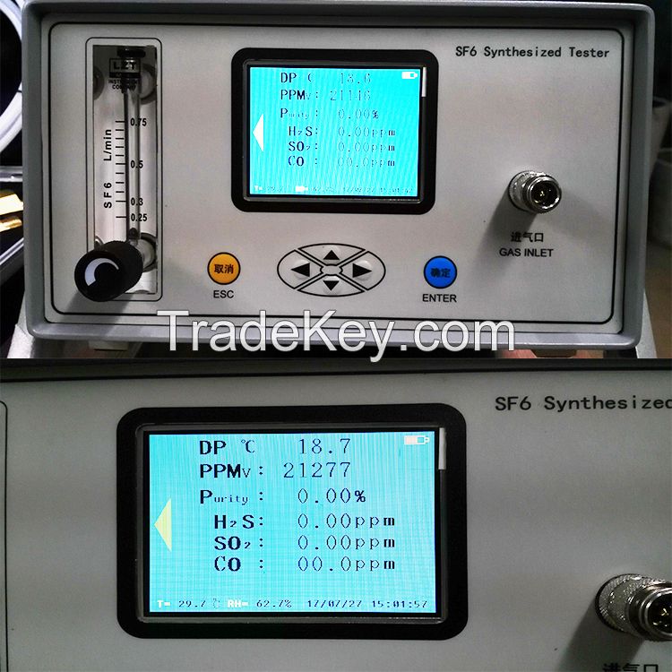 High Accurate Sf6 Dew Point Trace Moisture Detector SF6 Comprehensive Tester Price