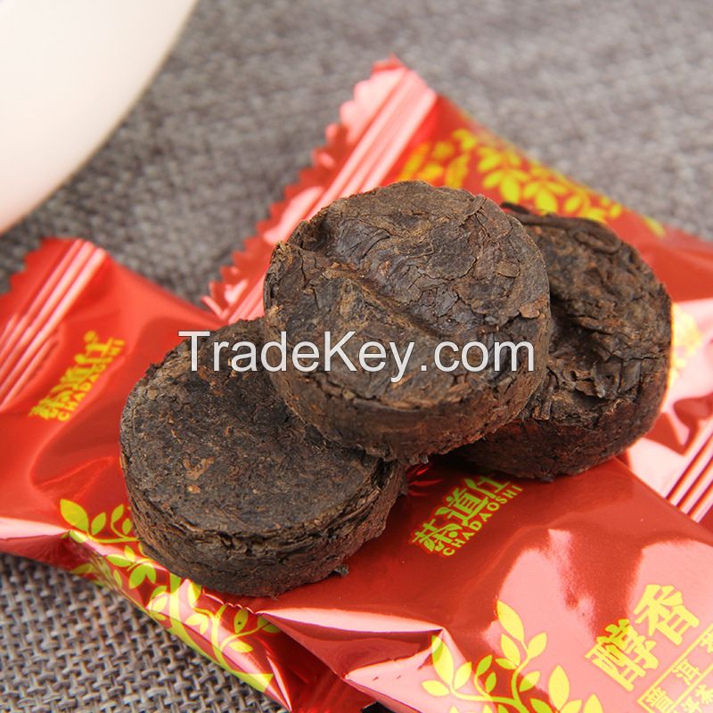 Wholesale Bulk Slim 5g Mini Tuo Yunnan Fragrant Shu Puer Ripe Puerh Biscuit Tea