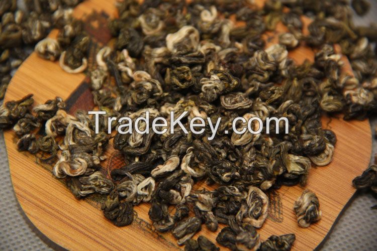 Wholesale Chinese Health Yunnan High MountainSpring #3 Bi Luo Chun Snail Shape Twisted Green Tea