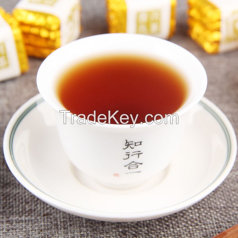 Wholesale Bulk 5g*4 Bulk Yunnan Big Tree Aged Shu Puerh Weight Loss Skinny Ripe Puer Biscuit Tea