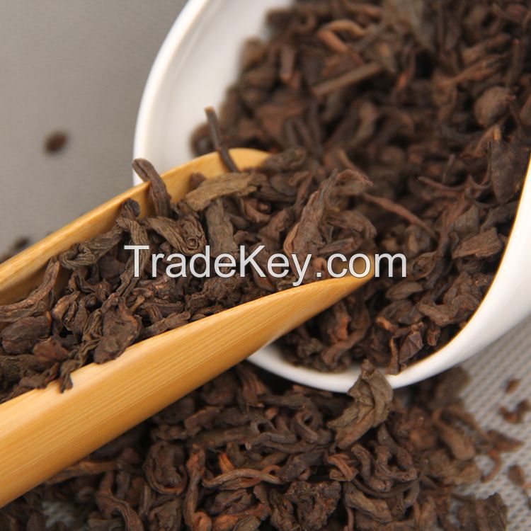 Hot Sale EU Standard #5 Chinese Yunnan Fermented Shu Puerh Weight Loss Loose Ripe Puer Tea