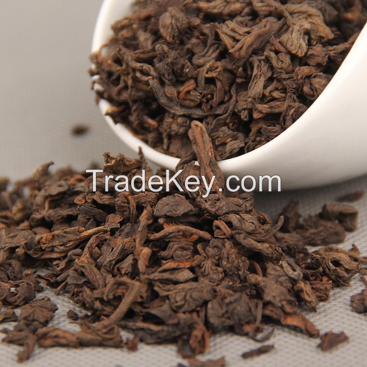Hot Sale EU Standard #5 Chinese Yunnan Fermented Shu Puerh Weight Loss Loose Ripe Puer Tea