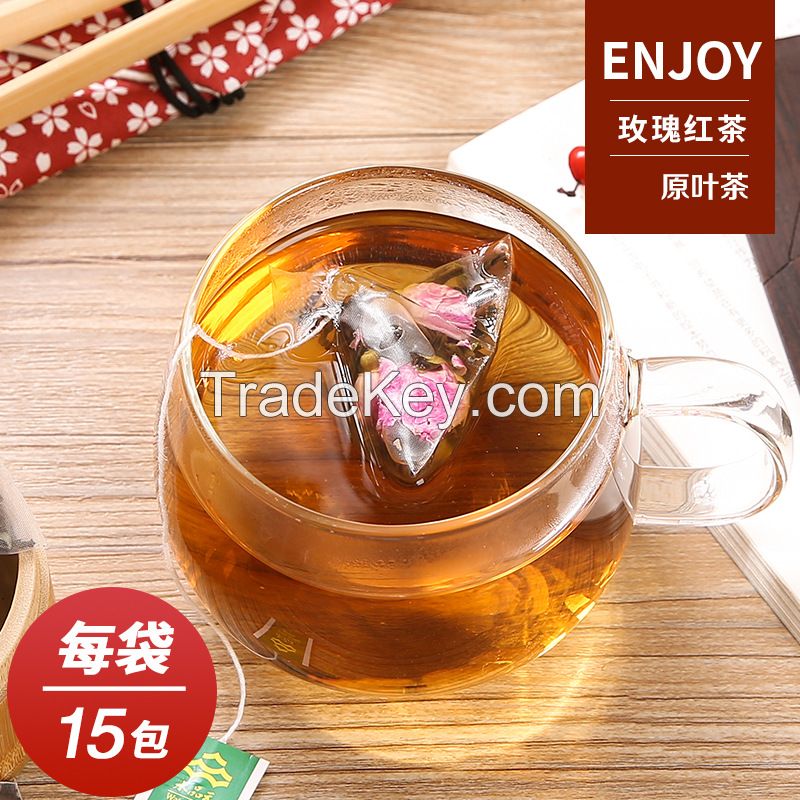 Wholesale Customized Lost Weight 2g*15 Rose Blended Yunnan Dianhong Black Tea in Tea Bag