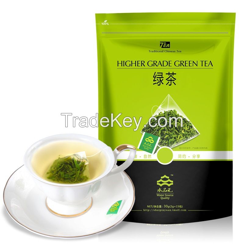 Customized Wholesale Chinese Health Natural SPY 2g*15 30g/Bag Geen Tea Bag Iced Brew Tea