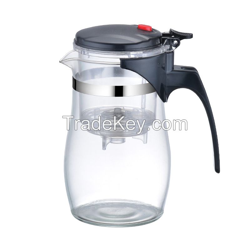 Wholesale 750ml 900ml PiaoYiBei Heat Resistant Glass Kungfu Teapot with filter Tea Pot