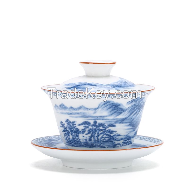 Factory Supply 200ml Porcelain Gaiwan (Covered Bowl) for Chinese Kung Fu Tea