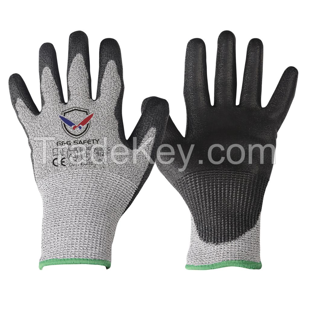 PU 302C, 13 Guage A3 CE CUT LEVEL C GLOVE PU Coated Glove 