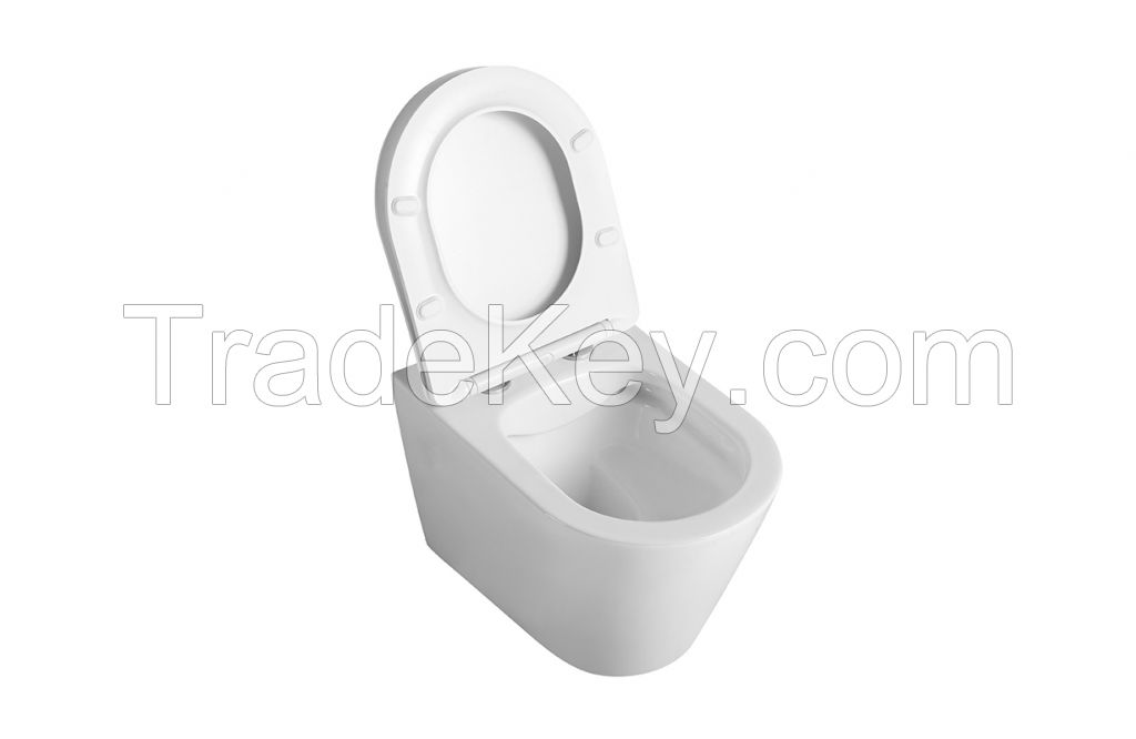 Factory supply ceramic wall hung toilet bowl wholesale price