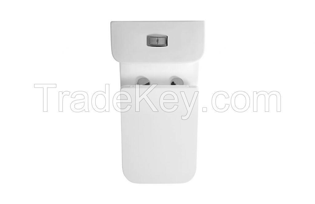 Sanitary wares white one piece washdown wc ceramic toilet with rimless