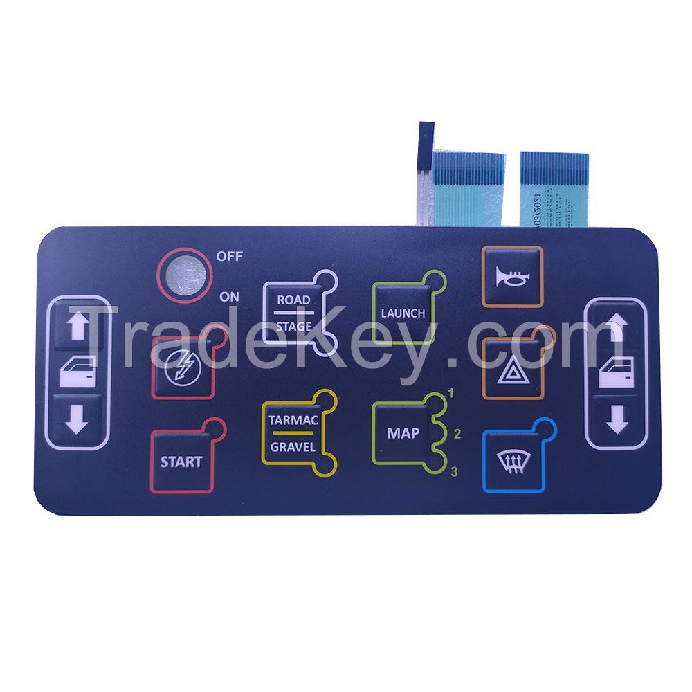 best quality Illuminated membrane keyboard manufacture switch