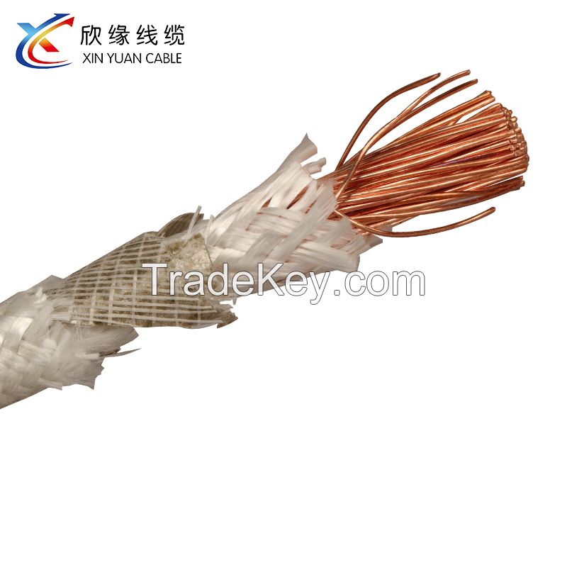 0.5- 25 Square Mica Wire Glass Fiber Braid Mica Tape Wrap Silicon Resin GN500 Fire-resistant Wire 500C CE