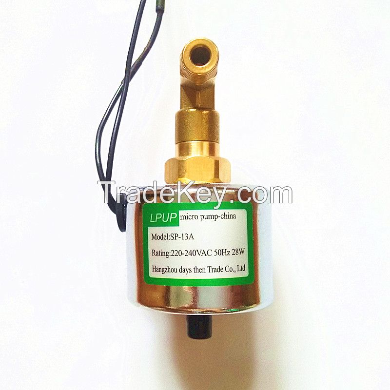 SP-13A solenoid pump/smoke oil pump voltage 110-120VAC-60Hz / 220-240VAC-50Hz power 28W