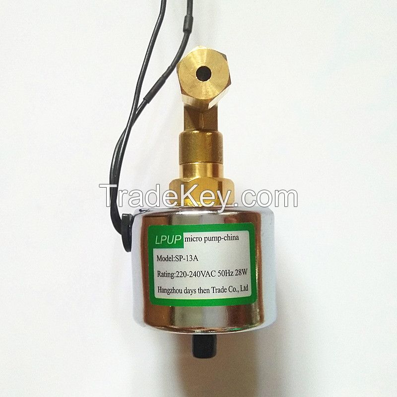 SP-13A solenoid pump/smoke oil pump voltage 110-120VAC-60Hz / 220-240VAC-50Hz power 28W
