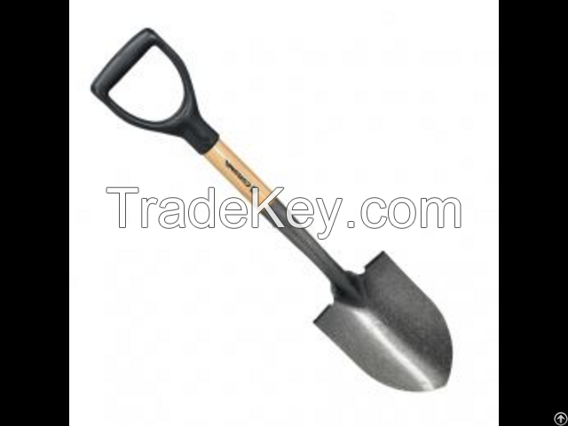 Mini Wood Handle Round Point Shovel