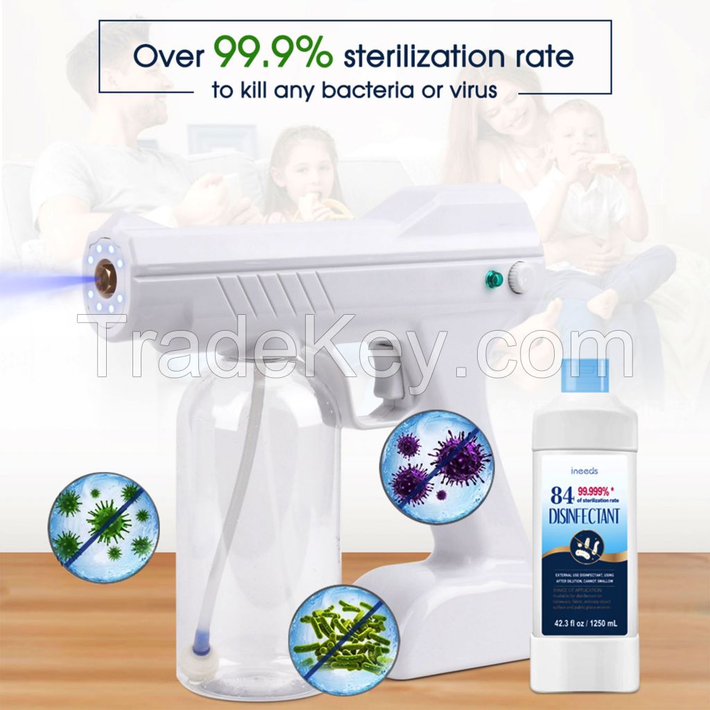 Atomization Sterilizer Rechargeable Blue light Ray Nano Micro Steam Spray Gun