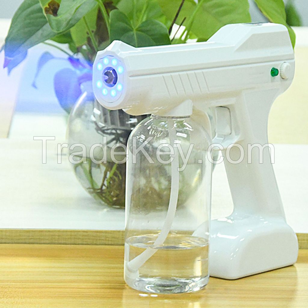 Atomization Sterilizer Rechargeable Blue light Ray Nano Micro Steam Spray Gun