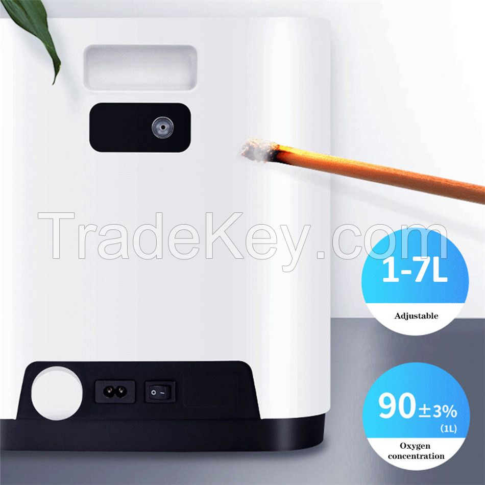 Portable Oxygen Concentrator Machine Generator Oxygen 1-7L/min 48Hours Making Machine Without Battery Air Purifier AC Concentra