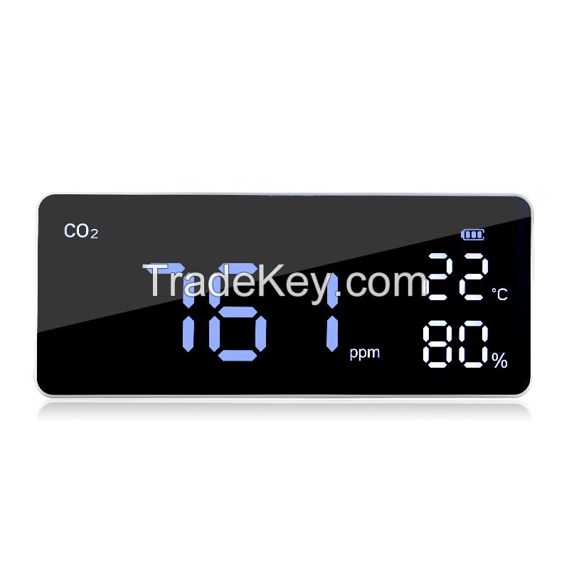 New Digital Display Wall Mount Digital Carbon Dioxide Monitor Indoor Air Quality Temperature Rh CO2 Meter Sensor Controller