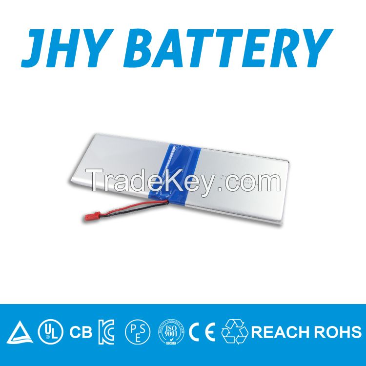 JHY Hot sale 3.7v 600mAh 502855 Lipo Battery rechargeable lithium ion battery pack 