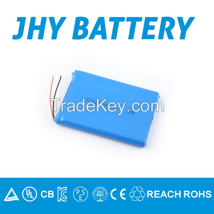 JHY Hot sale 3.7v 3800mAh 5062107 Lipo Battery rechargeable lithium io