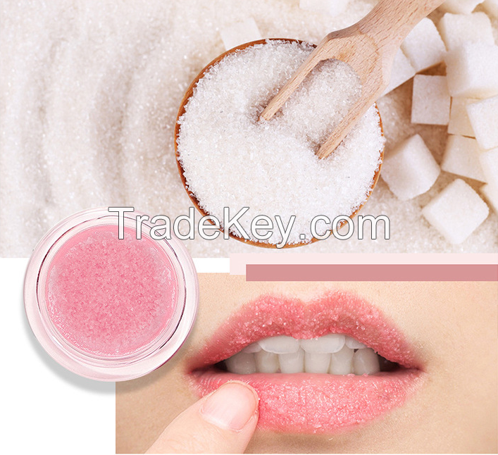 New Raspberry flavor exfoliating pink sugar lip scrub with custom logo