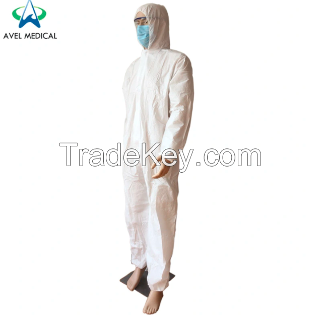 Non medical Disposable Protective Clothing Microporus Taped Coverall