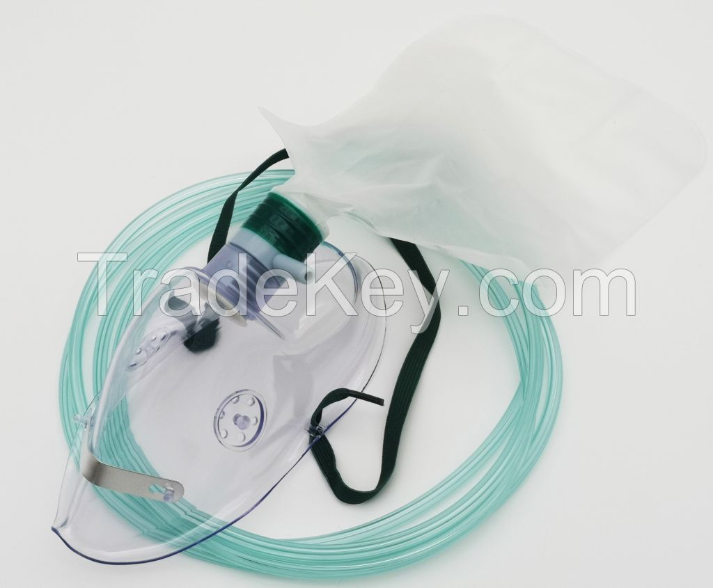 Oxygen Mask with Reservoir 1000ml/750ml, 7feet tubing