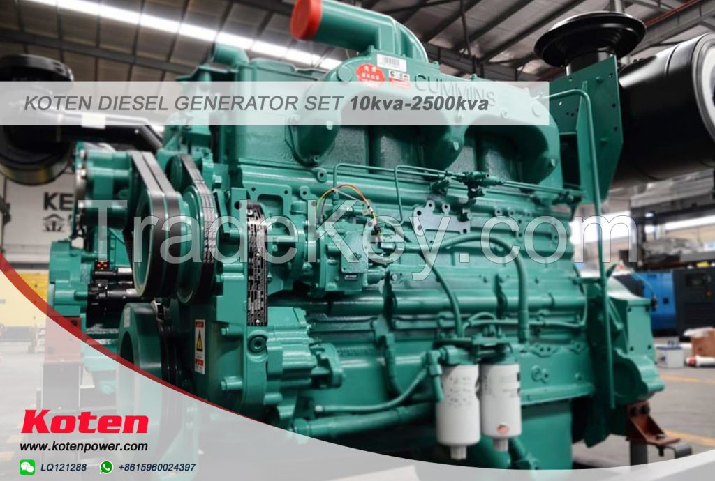 Koten Cummins Series Diesel Generator For Sale With Power Range From 20kVA to 1688kVA