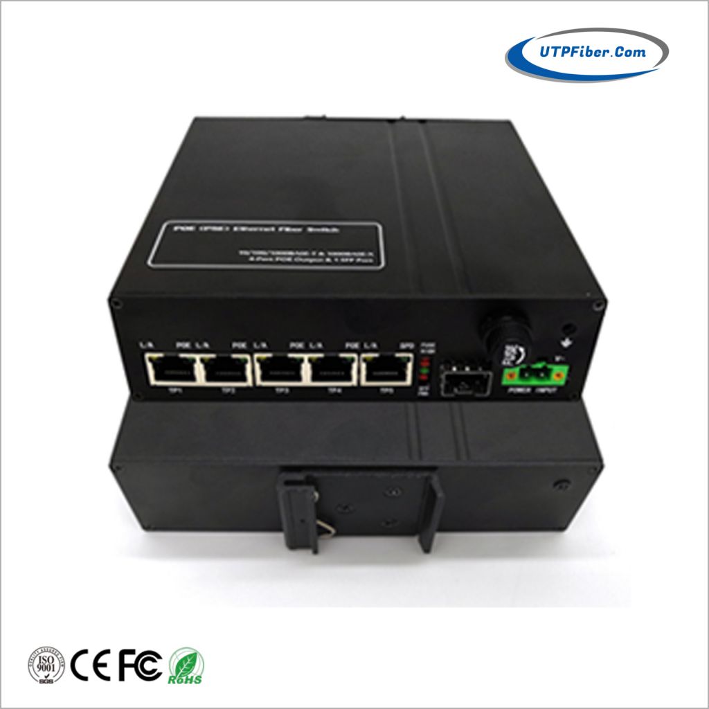 Industrial 4-Port 10/100/1000T 802.3at PoE + 1-Port 10/100/1000T + 1-Port 1000X SFP Solar Power PoE Switch