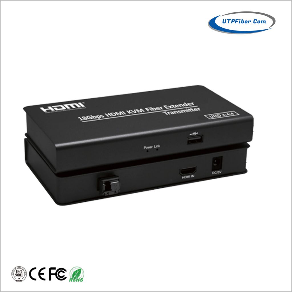 4K HDMI 2.0 KVM USB over Fiber Optic Extender