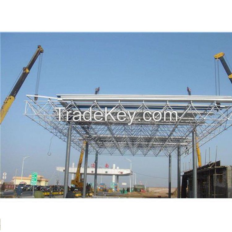 Xuzhou steel structure gas station for canopy design