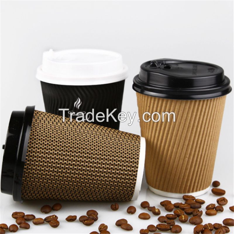 Printing Disposable Take Away Coffee Packaging Paper Cups All Sizes Wholesale Paper Cup