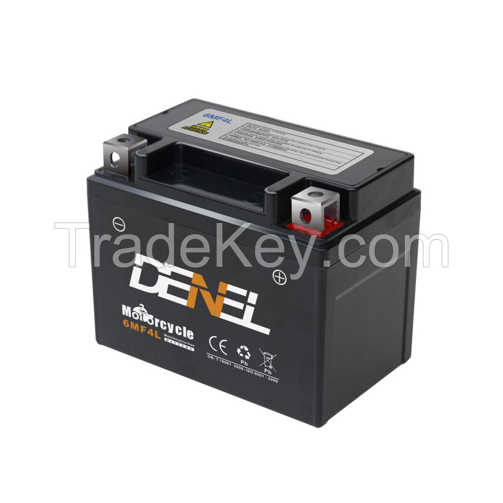 DENEL China Wholesale cheap price battery 12v 9ah acid for sprayer 12v4ah battery for motorcycle 6MF4L